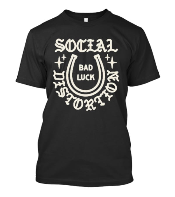 Social Distortion Bad Luck Horseshoe Stars T-Shirt