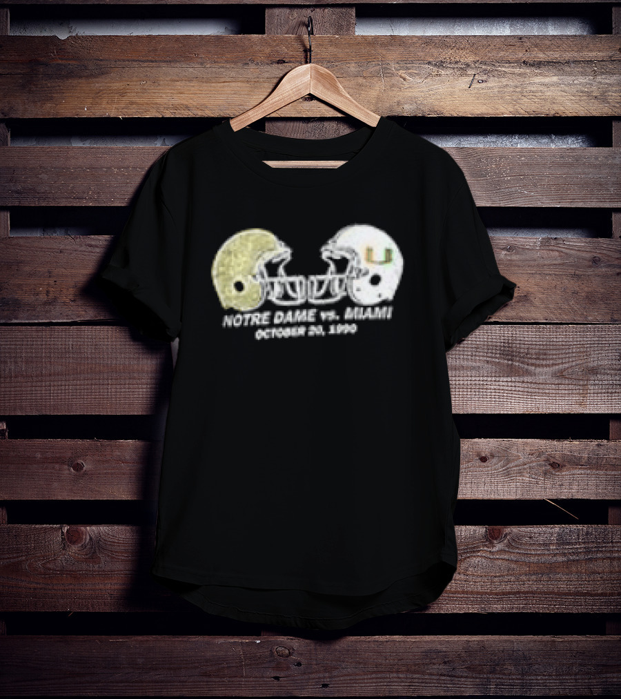 Notre Dame Vs Miami Catholics Vs Convicts Game Day Helmets T-Shirt