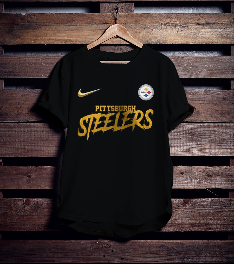 Pittsburgh Steelers Nike Puss In Boots Fear Me If You Dare Cartoon T-Shirt