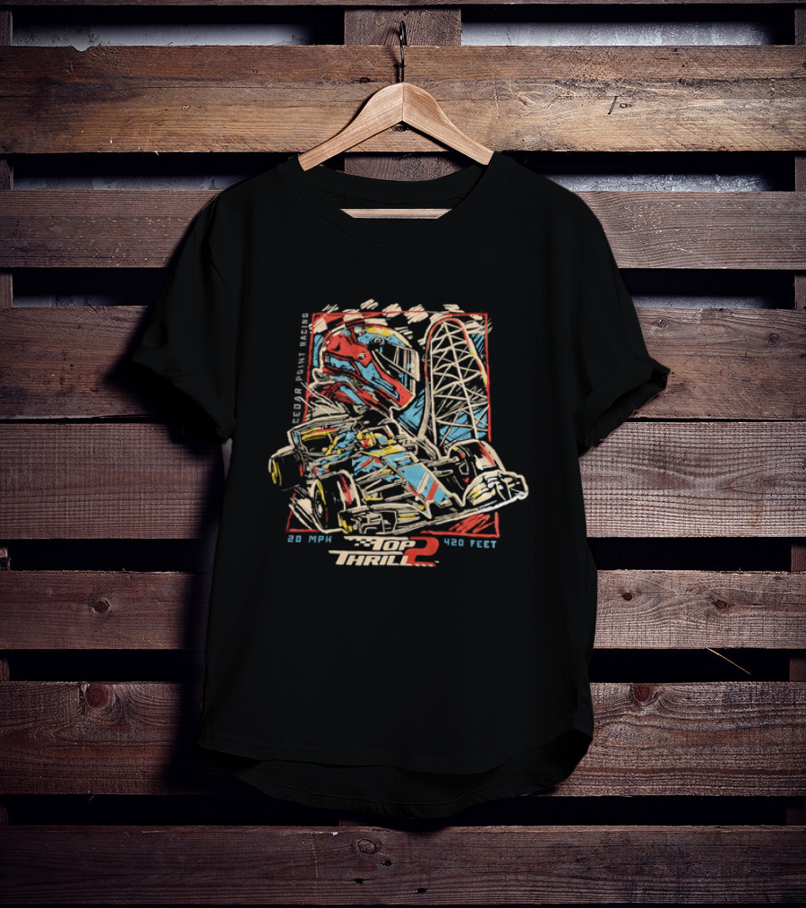 Top Thrill 2 Racing Cedar Point Ride Adventure Experience T-Shirt