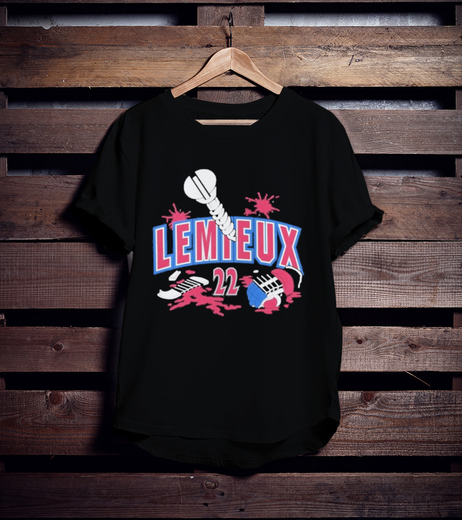 Lemieux 22 Screw Detroit Red Wings Hockey T-Shirt