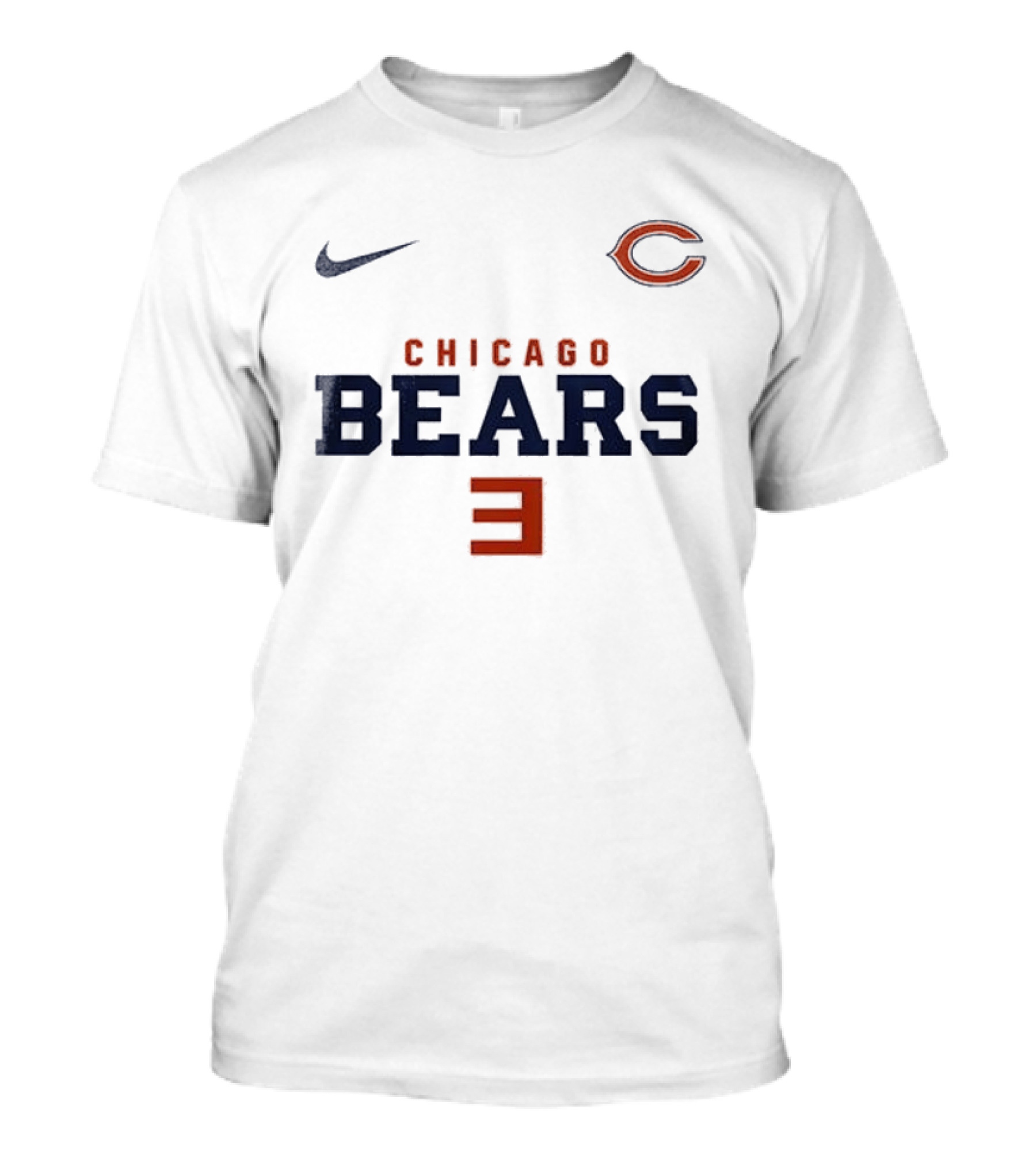 Chicago Bears Nike C Logo E Reflective Sports Collab T-Shirt