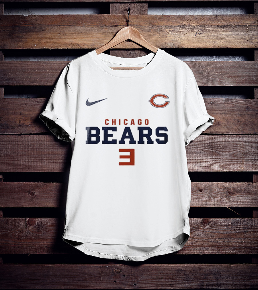 Chicago Bears Nike C Logo E Reflective Sports Collab T-Shirt