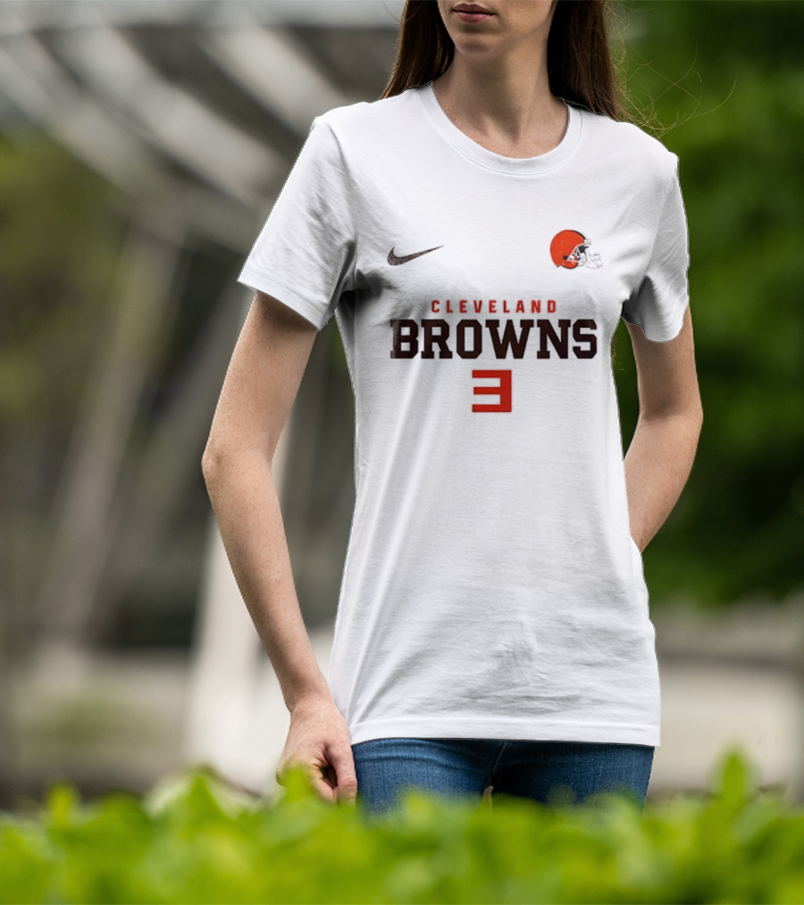 Cleveland Browns Nike Slim Shady Mask Collaboration With Eminem 3 T-Shirt