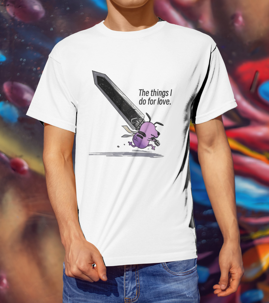 Courage The Cowardly Dog The Things I Do For Love Giant Sword Adventure T-Shirt