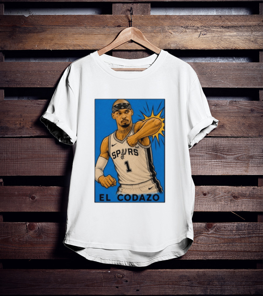 El Codazo Spurs NBA Card San Antonio Basketball Player T-Shirt