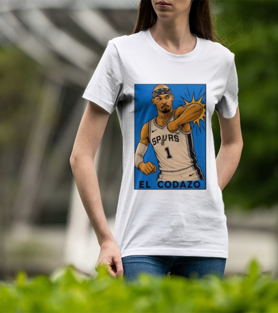 El Codazo Spurs NBA Card San Antonio Basketball Player T-Shirt