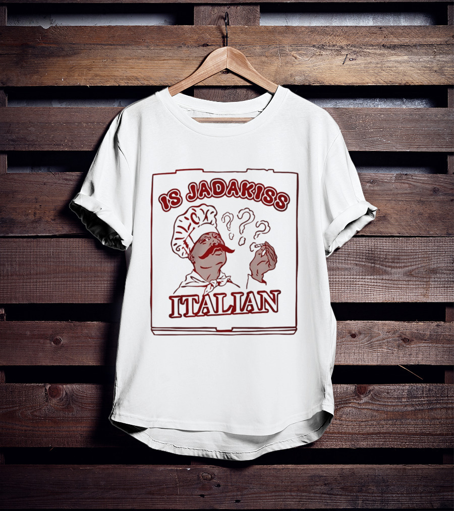 Is Jadakiss Italian Chef Moustache Question Marks T-Shirt