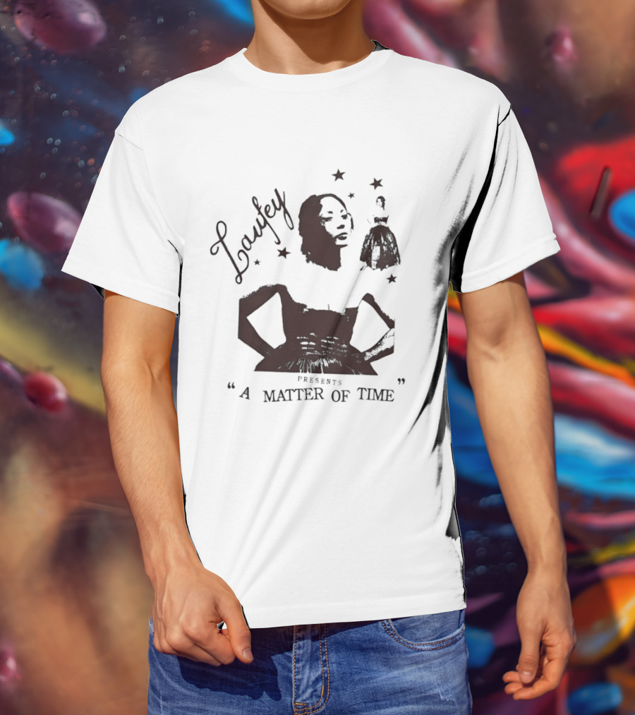 Laufey A Matter Of Time Features Retro Silhouette And Stars T-Shirt