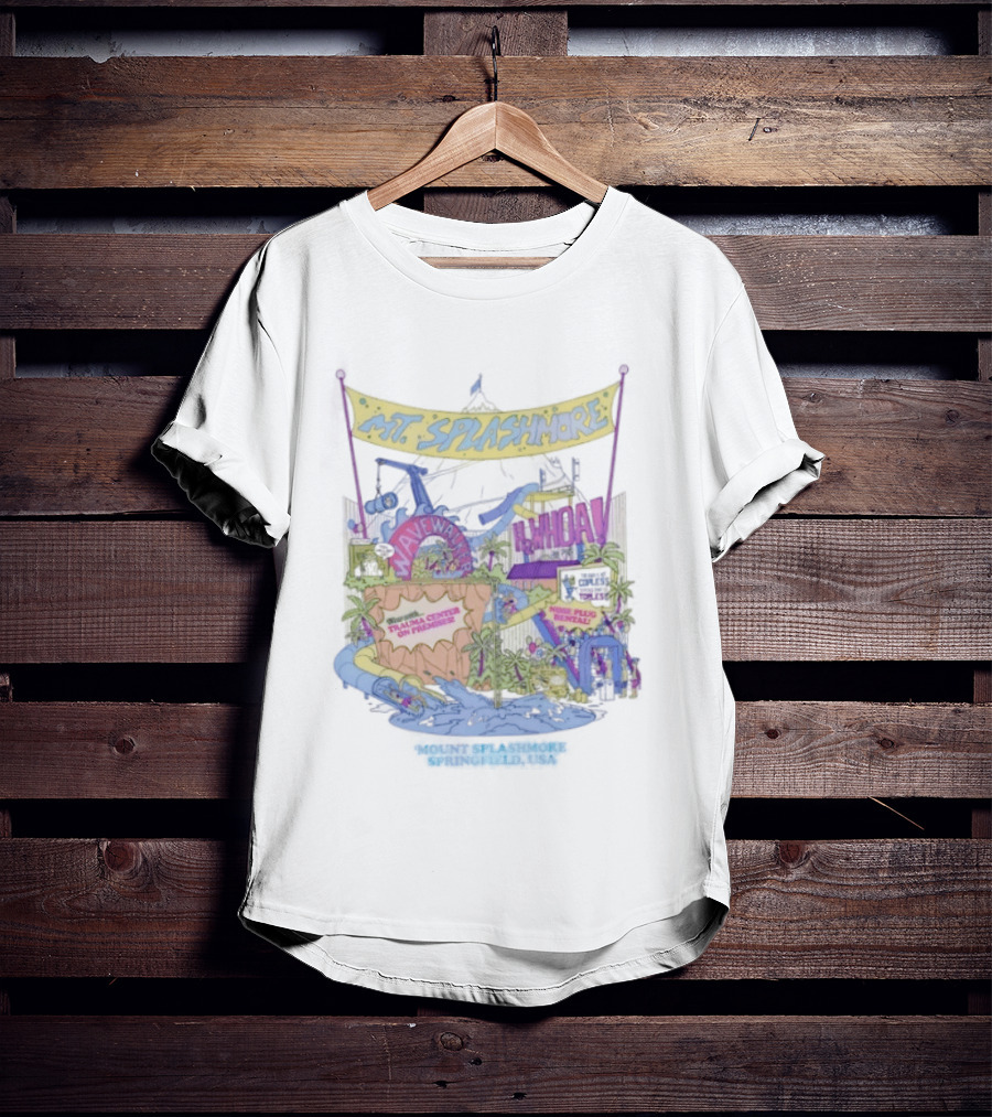 Mt. Splashmore Springfield USA Water Park Adventure T-Shirt