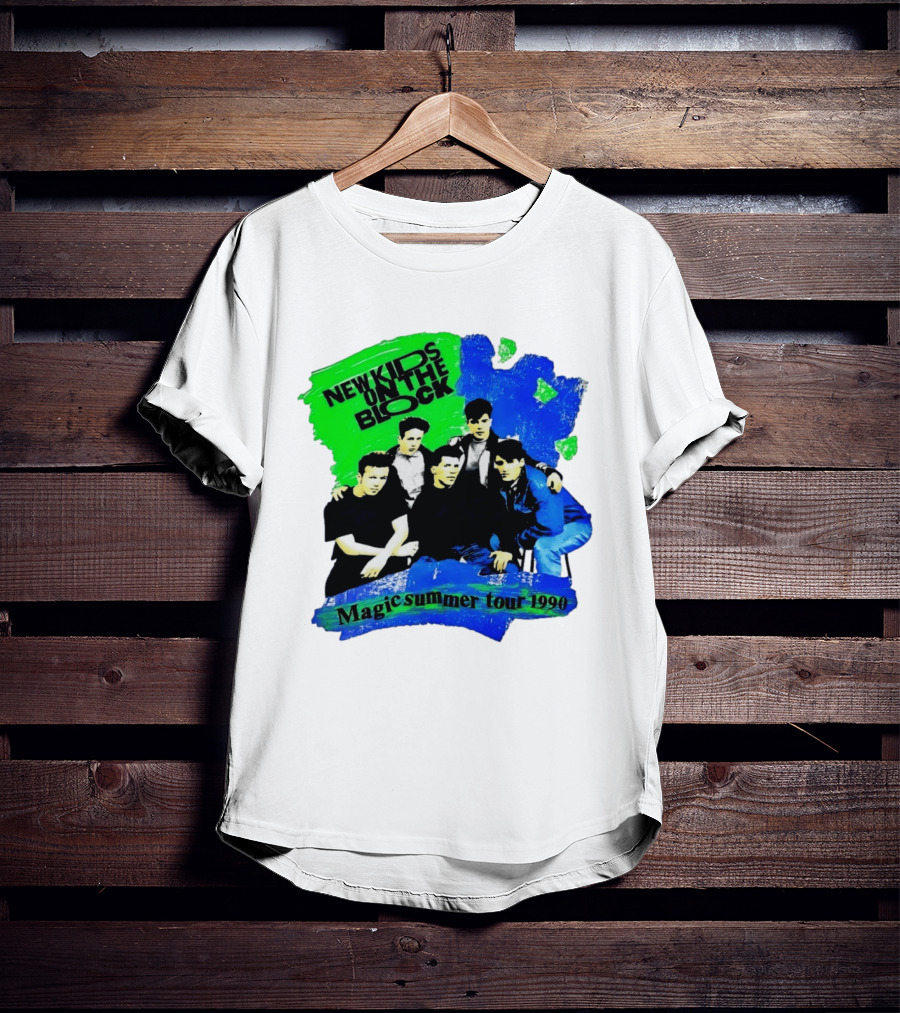 New Kids On The Block Magic Summer Tour 1990 Vintage Concert T-Shirt