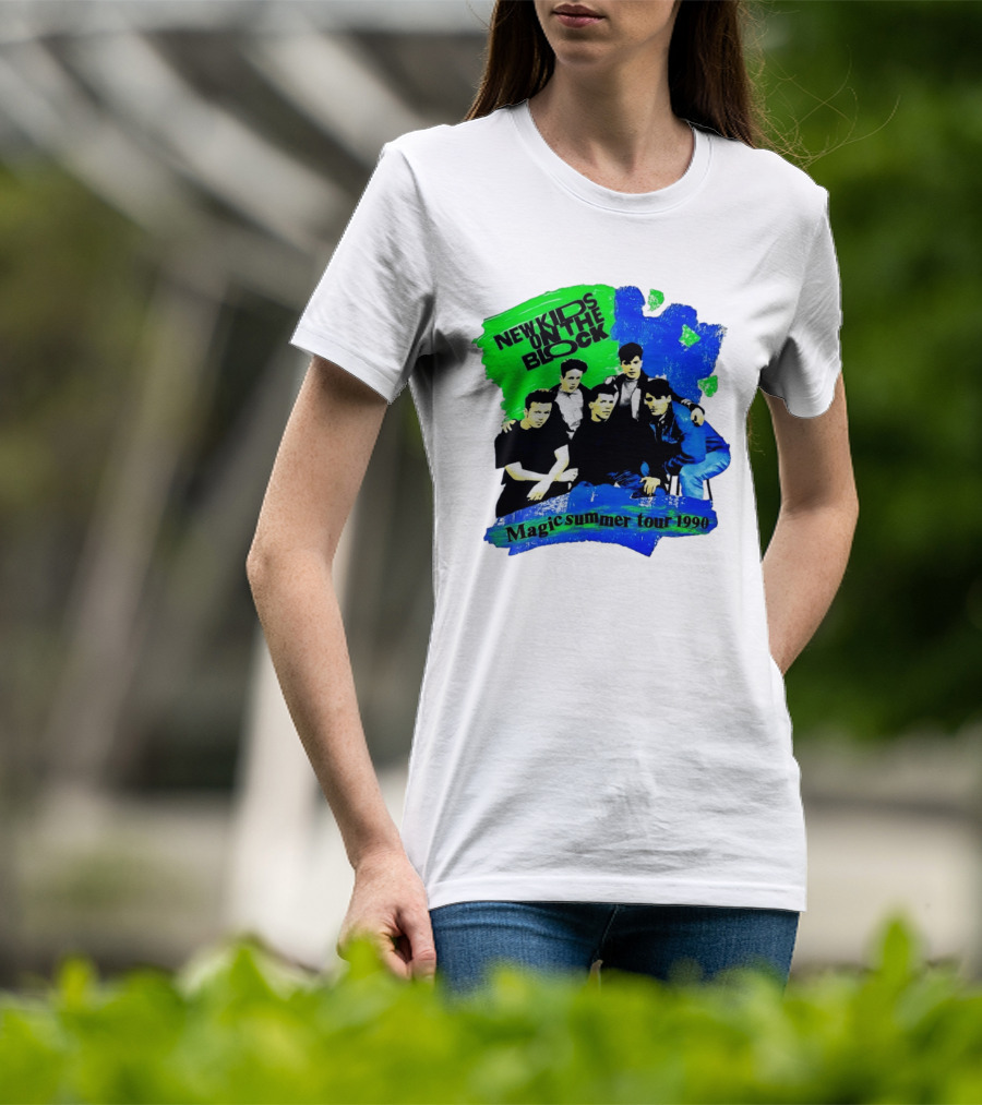 New Kids On The Block Magic Summer Tour 1990 Vintage Concert T-Shirt