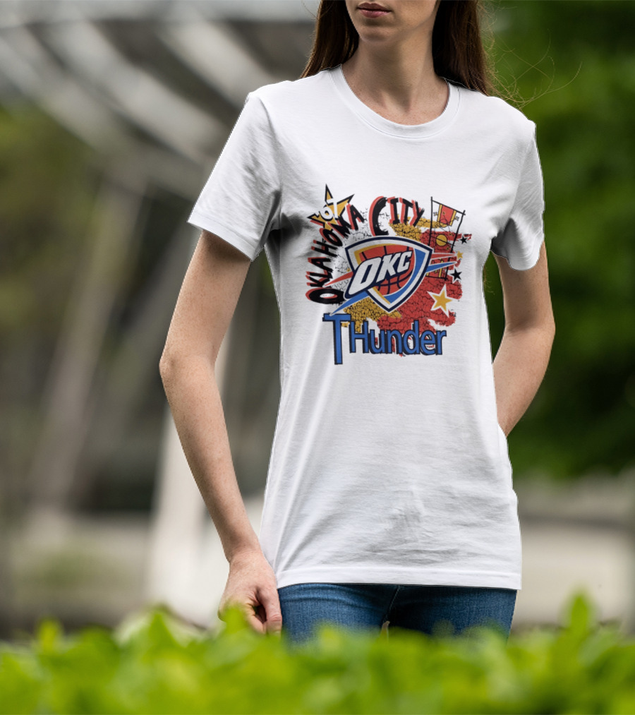 Oklahoma City OKC Thunder '67 Hardwood Classics T-Shirt