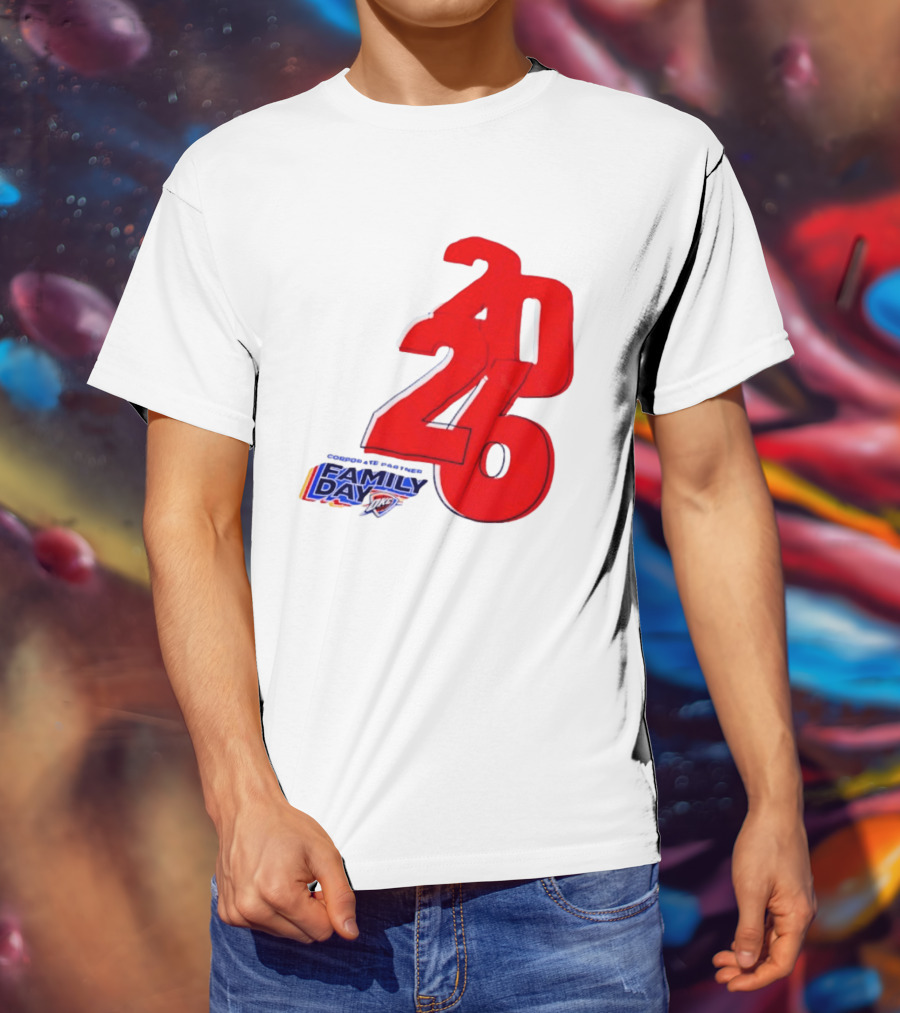 Oklahoma City Thunder Basketball Family Day Corporate Partner 2026 T-Shirt