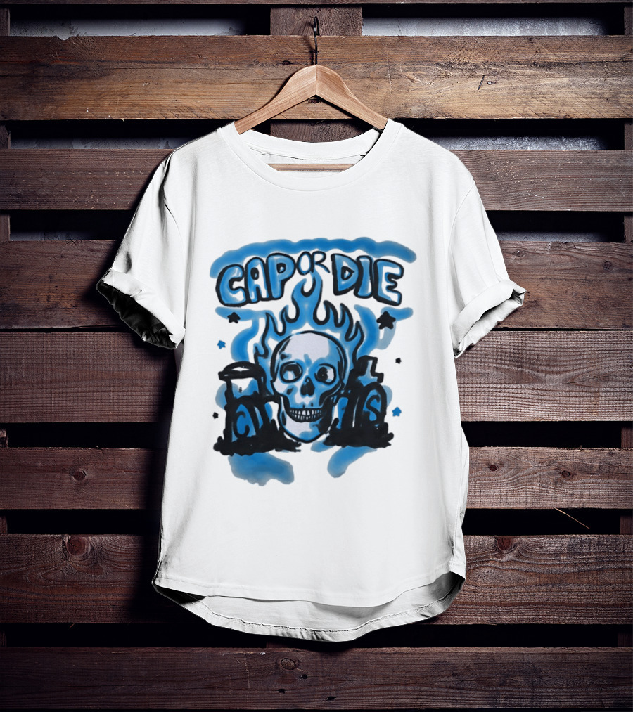 Cap Or Die Skull Flame T-Shirt
