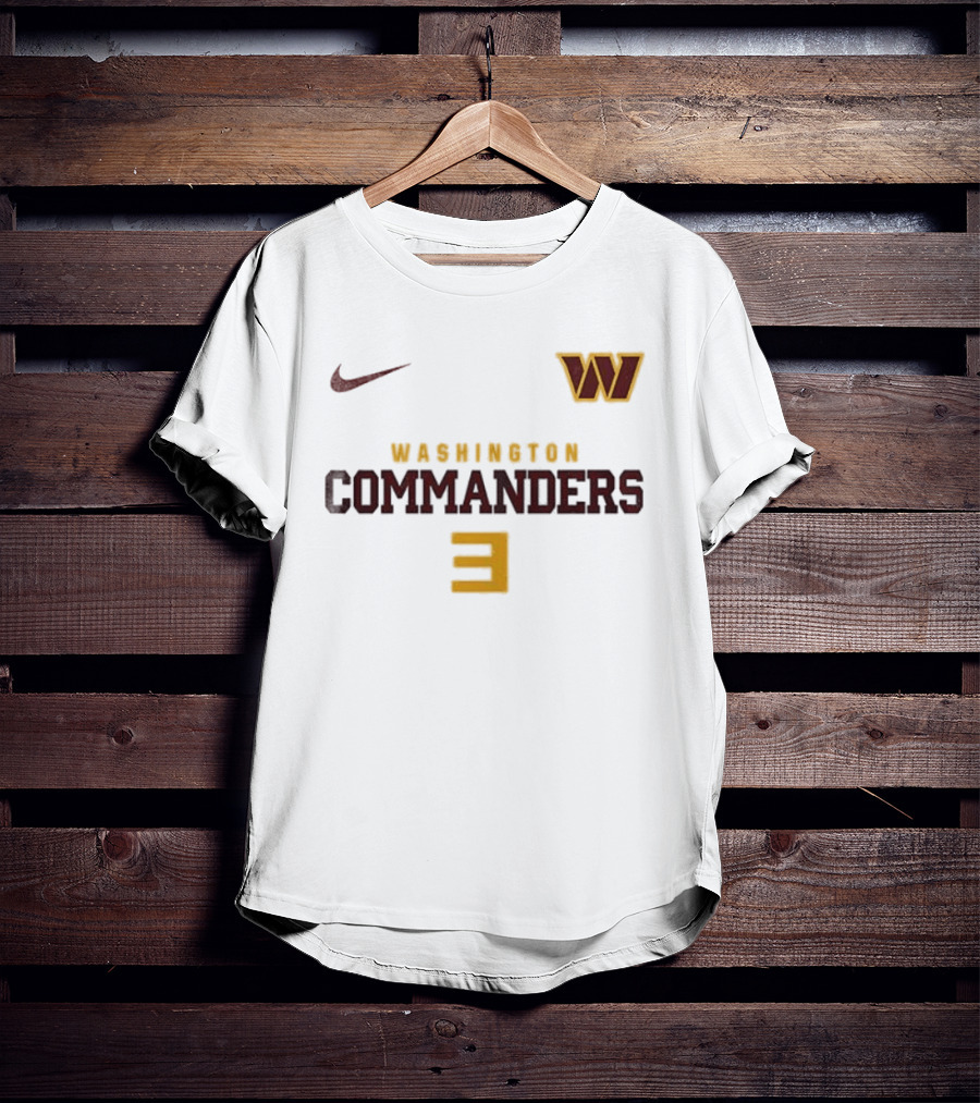 Washington Commanders Nike W Logo Number 3 T-Shirt