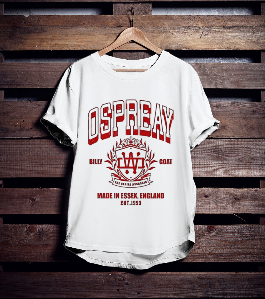 Ospreay Billy Goat The Aerial Assassin Made In Essex England Est 1993 T-Shirt