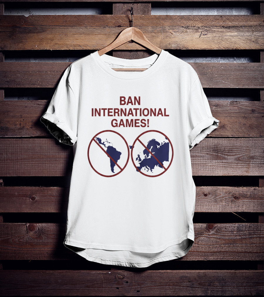 Ban International Games America Europe Map Circles T-Shirt