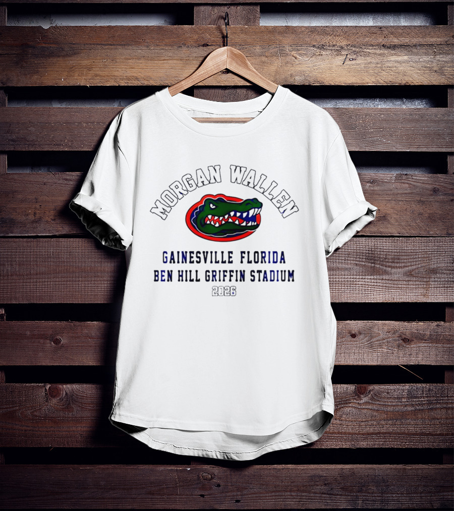 Morgan Wallen Florida Gators 2026 Gainesville Ben Hill Griffin Stadium T-Shirt