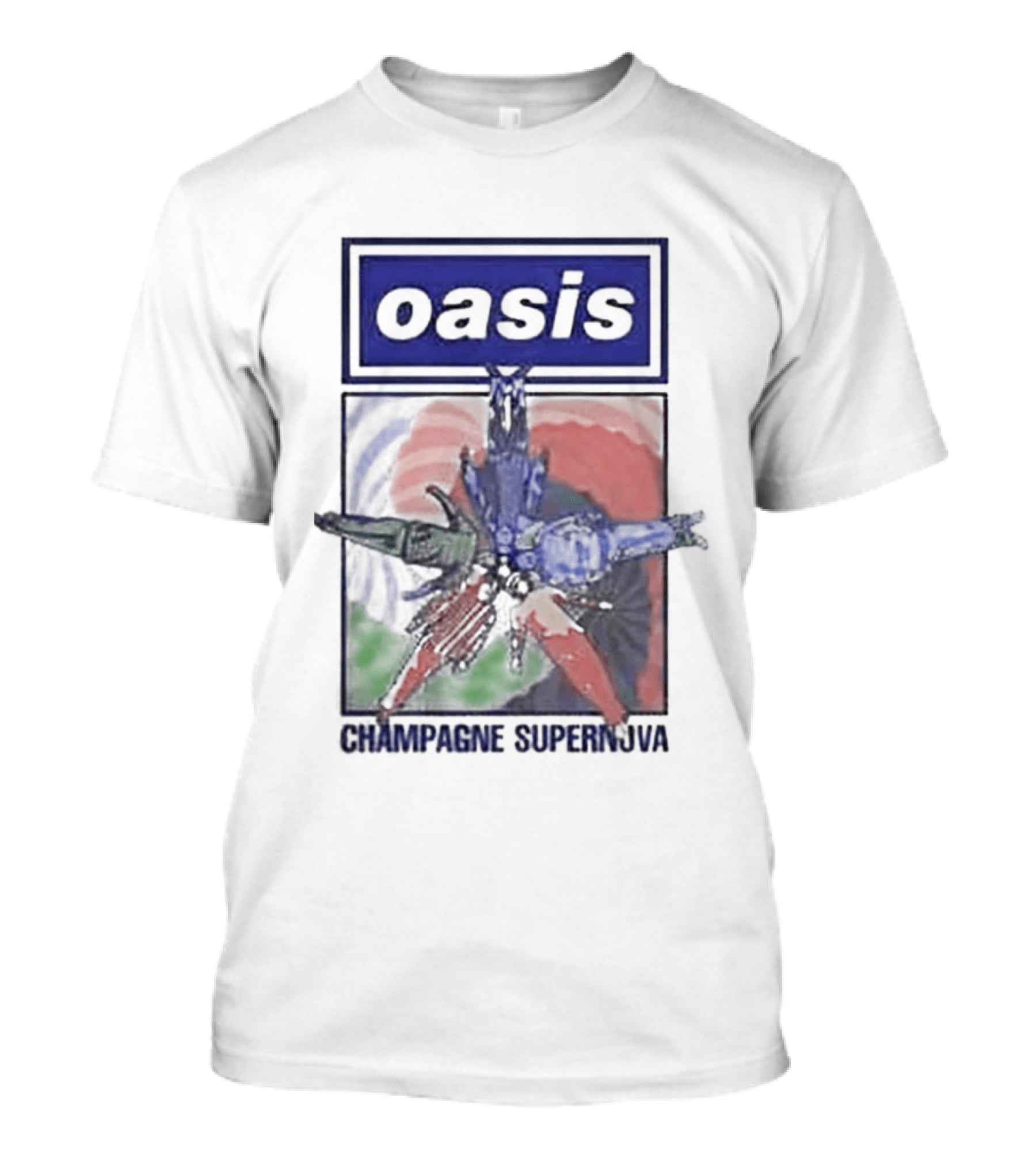 Oasis Champagne Supernova Album Art Flower T-Shirt
