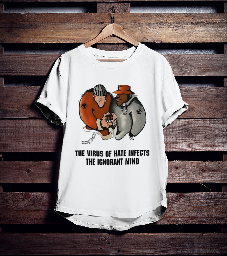 The Virus Of Hate Infects The Ignorant Mind 90s Biohazard T-Shirt