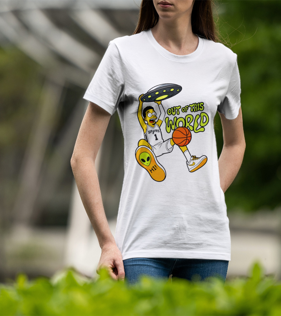Victor Wembanyama San Antonio Spurs Out Of This World Alien Basketball T-Shirt