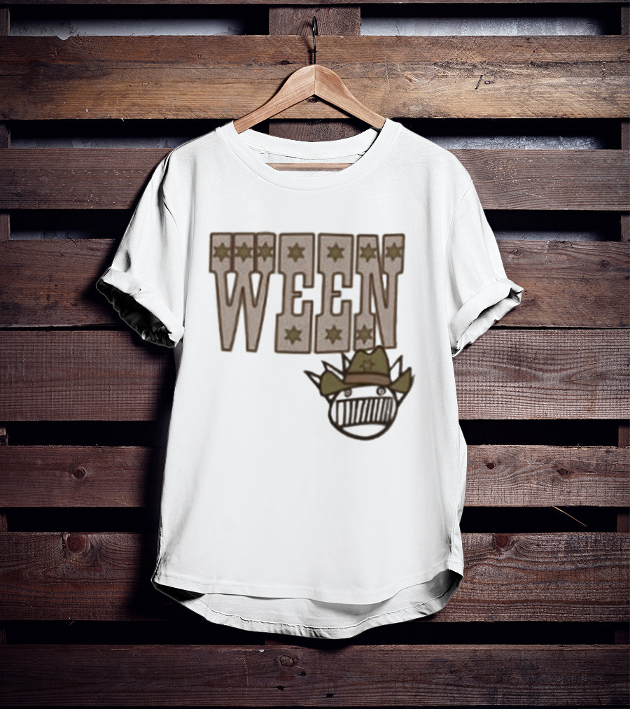 Ween 12 Golden Country Greats Tour Cowboy Hat Stars T-Shirt