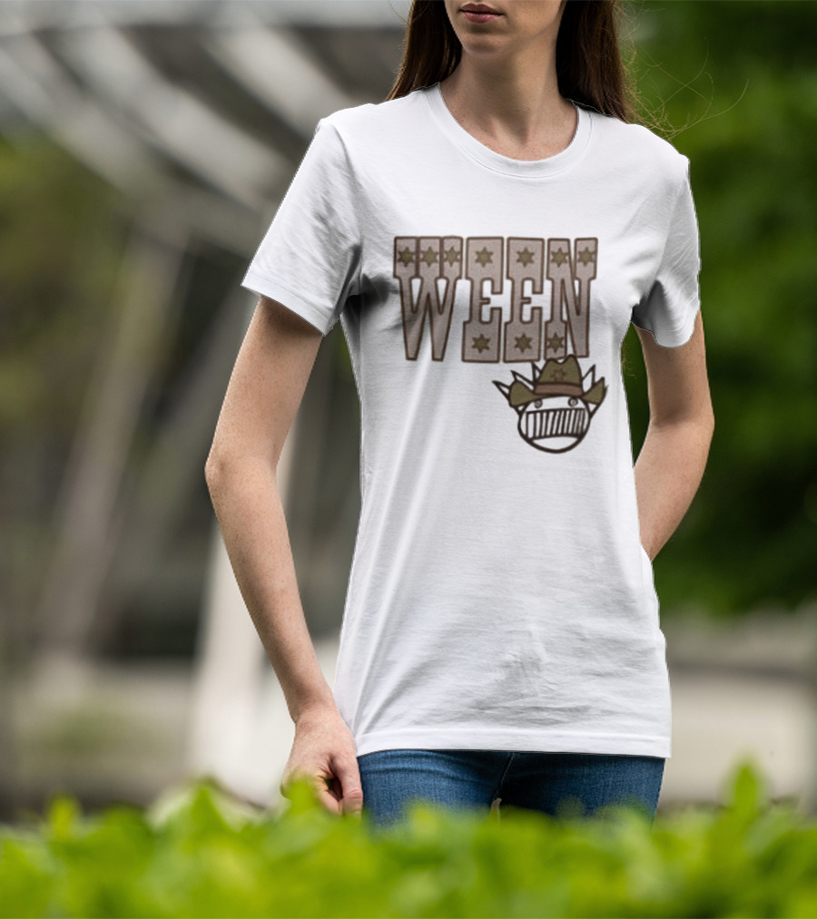 Ween 12 Golden Country Greats Tour Cowboy Hat Stars T-Shirt