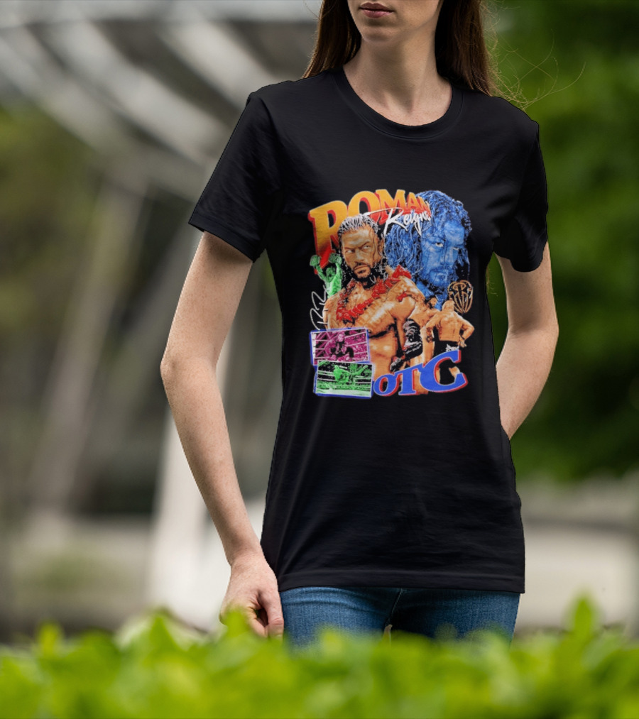 Roman Reigns Tribal Chief OTC Wrestling Champion WWE Acknowledged T-Shirt