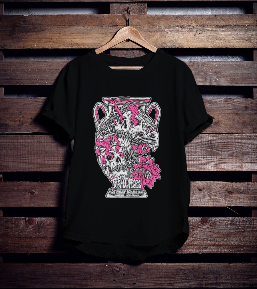 The Horrors Get Together Festival May 16 2026 Sheffield UK Skull Vase T-Shirt