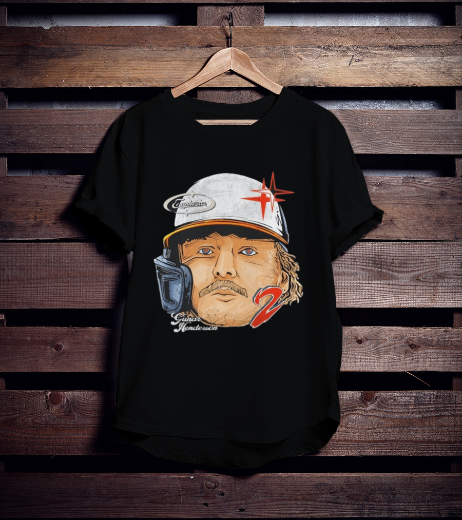 Gunnar Henderson Euphoria Gaze Helmet Number 2 T-Shirt