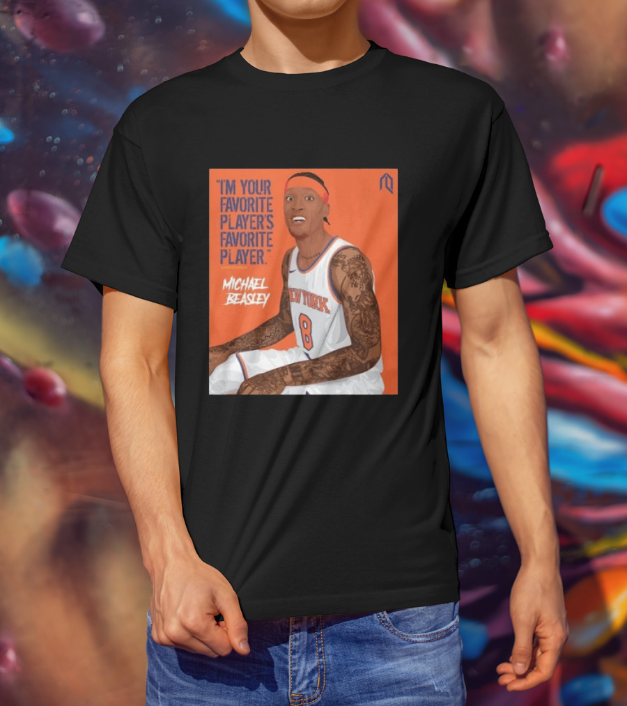 I'm Your Favorite Player's Favorite Player Michael Beasley New York Basketball Number 8 Tattoos Iconic Orange T-Shirt