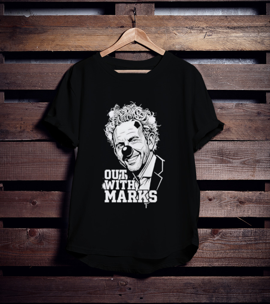 Out With Marks Sean Marks Clown Face T-Shirt