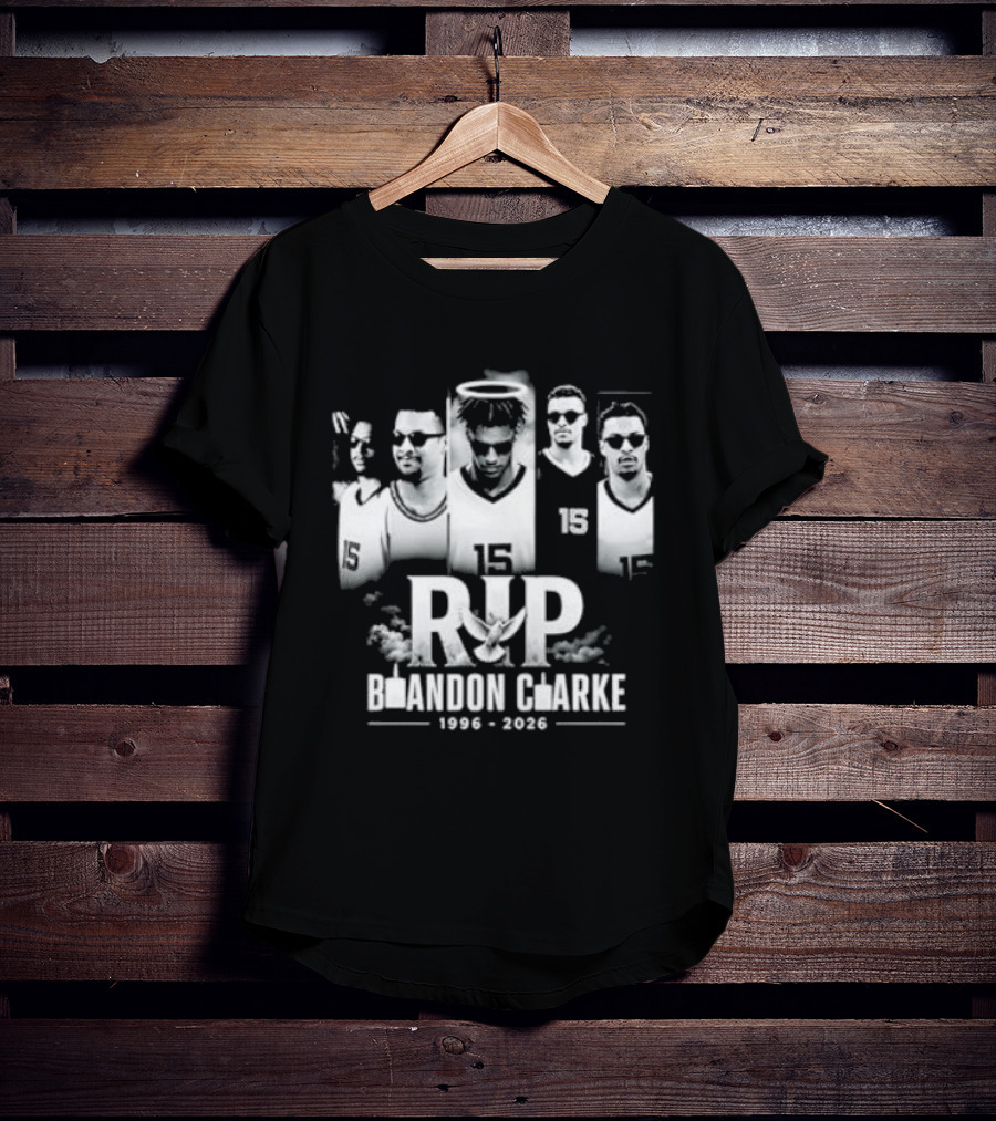 RIP Brandon Clarke 1996 2026 Commemorative Basketball T-Shirt