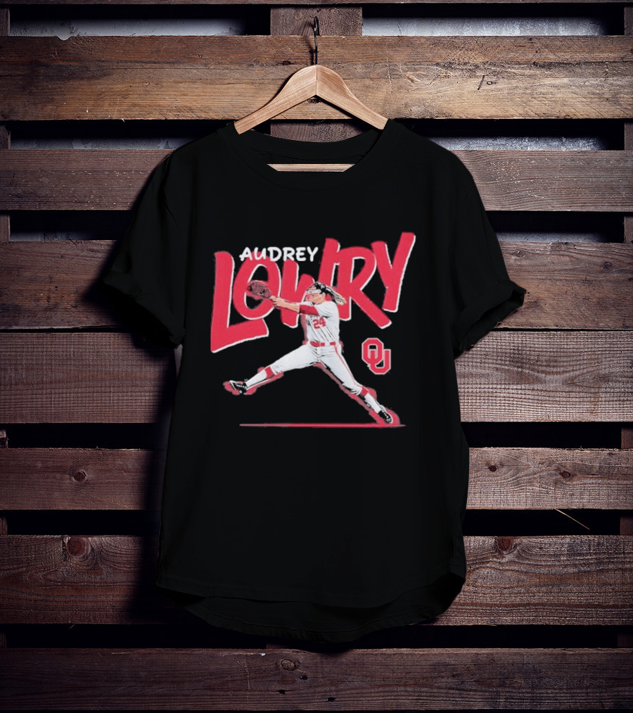 Audrey Lowry Oklahoma Sooners Softball OU 24 T-Shirt