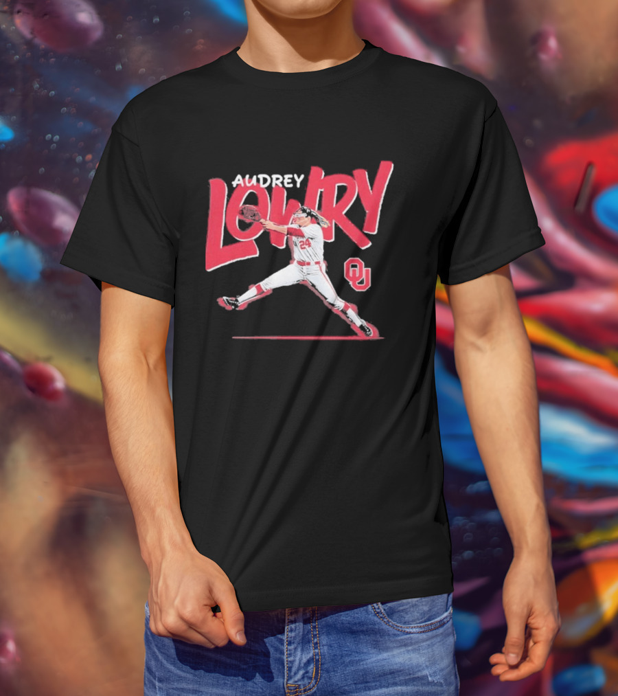 Audrey Lowry Oklahoma Sooners Softball OU 24 T-Shirt