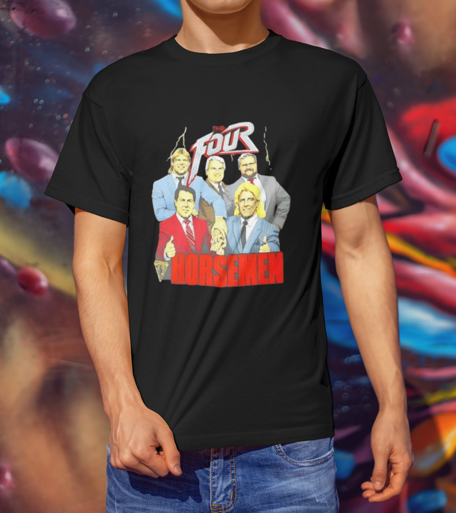 The Four Horsemen Jim Crockett Promotions Stylin Collection T-Shirt