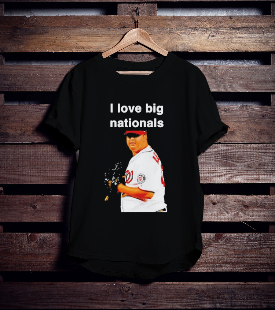 Todd Coffey Washington Nationals I Love Big Nationals White Jersey T-Shirt