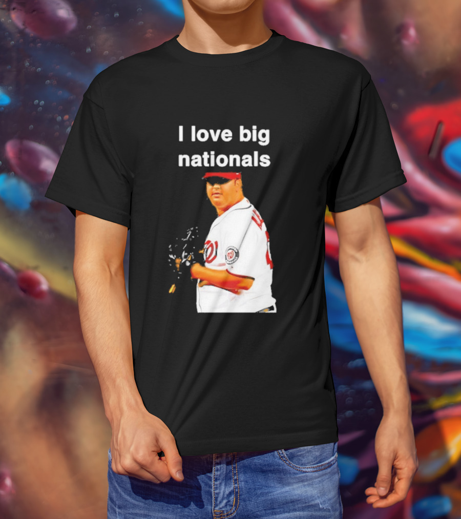 Todd Coffey Washington Nationals I Love Big Nationals White Jersey T-Shirt