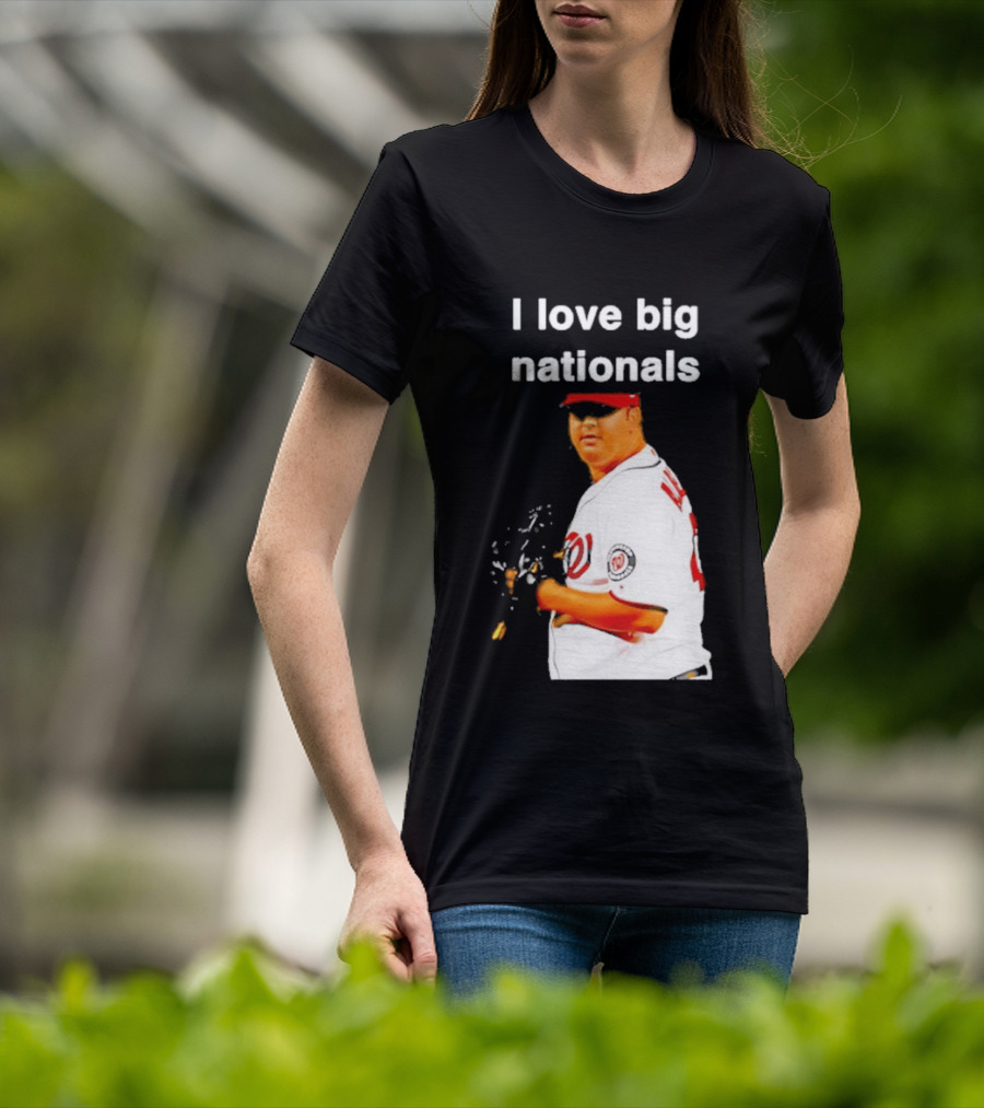 Todd Coffey Washington Nationals I Love Big Nationals White Jersey T-Shirt