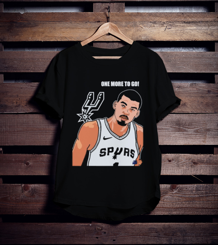 Victor Wembanyama San Antonio Spurs One More To Go T-Shirt