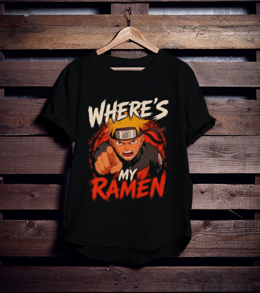 Where's My Ramen Naruto T-Shirt