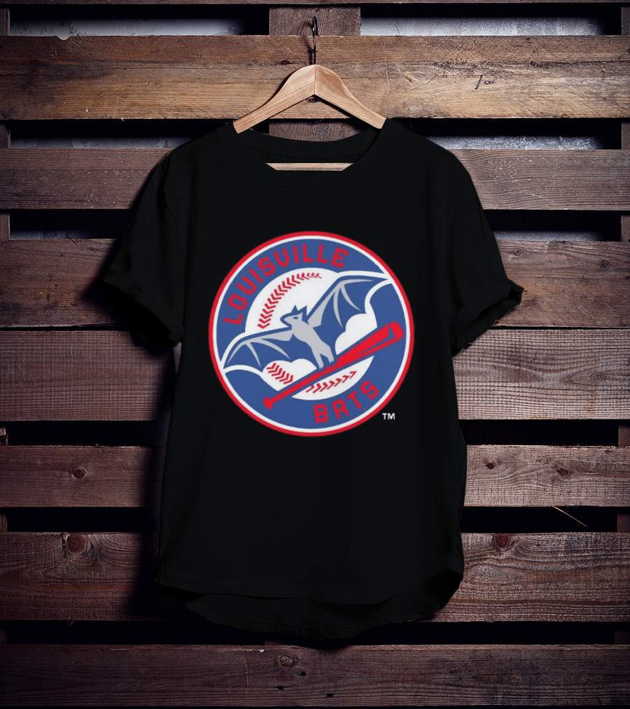 Louisville Bats MiLB Baseball Bat And Flying Bat T-Shirt
