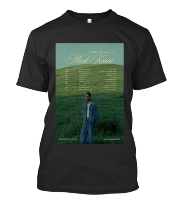 Mack Keane Wide Eyed Tour 2026 Philadelphia Washington Toronto Detroit Montreal Vancouver Atlanta Los Angeles San Francisco T-Shirt