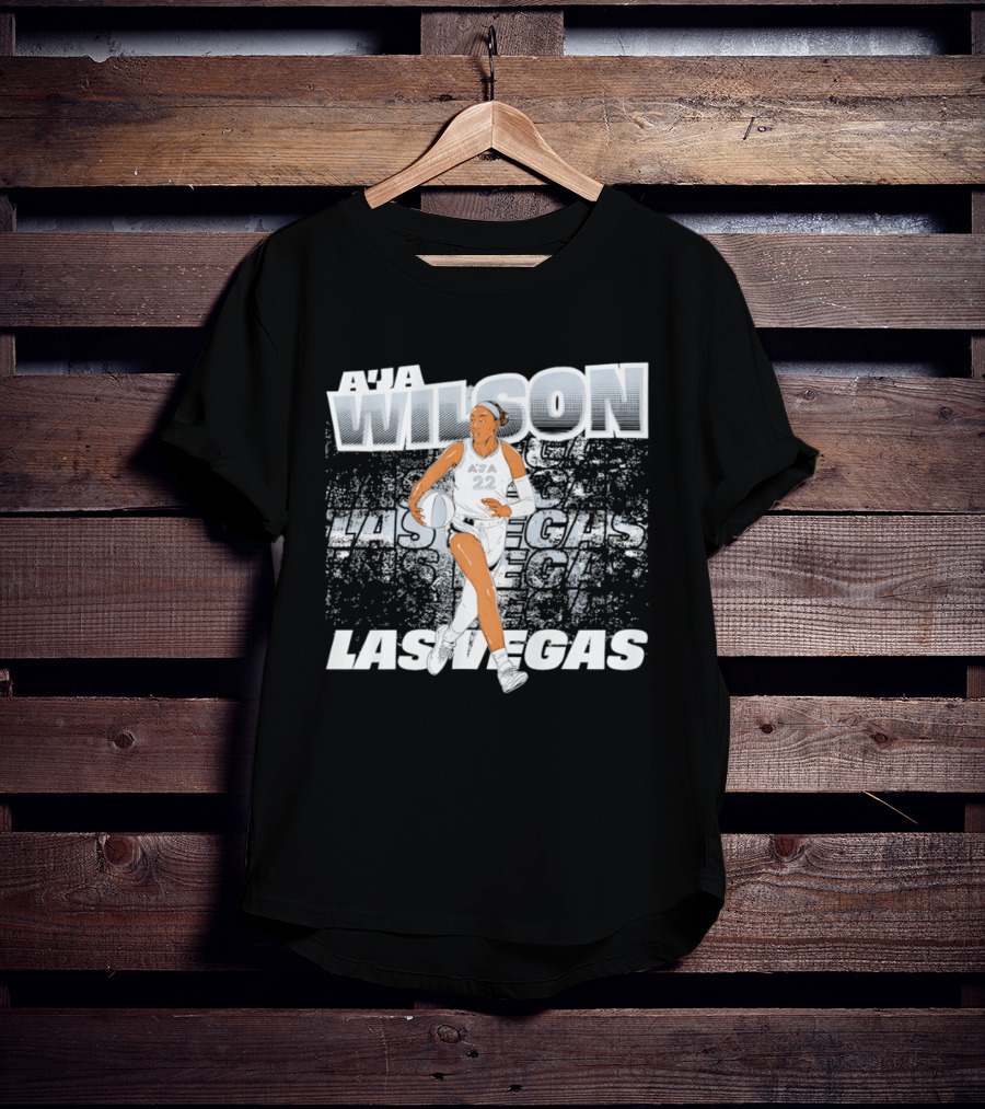 A'ja Wilson 22 Las Vegas Basketball Star T-Shirt