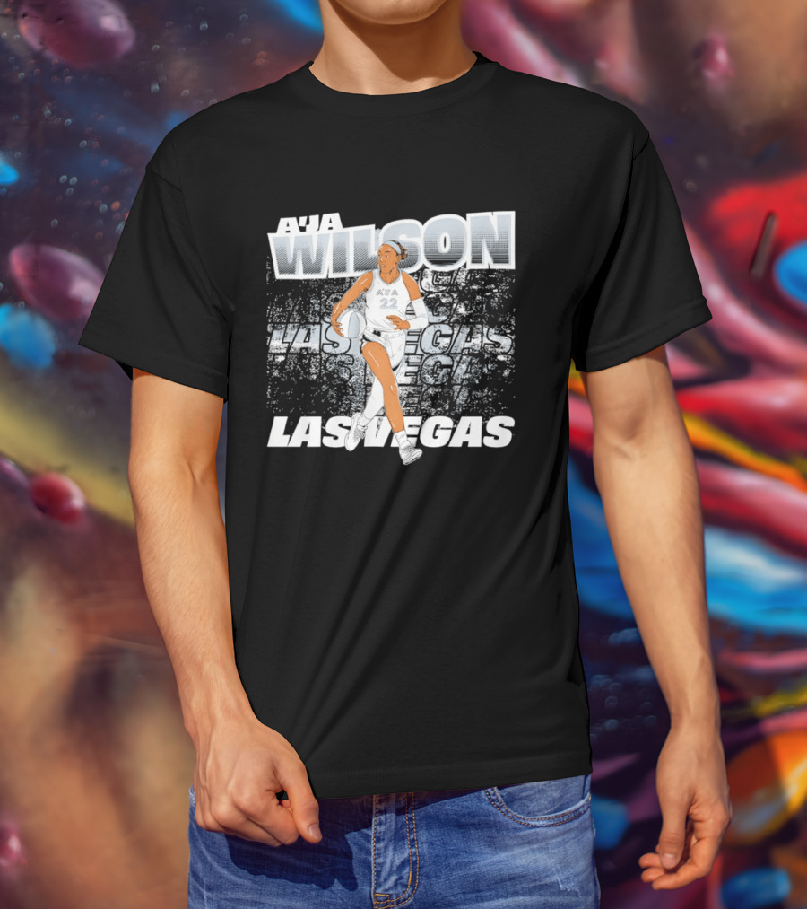 A'ja Wilson 22 Las Vegas Basketball Star T-Shirt