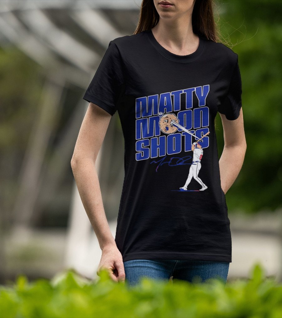 Matty Moonshots Matt Olson Baseball Signature Chop House Atlanta T-Shirt