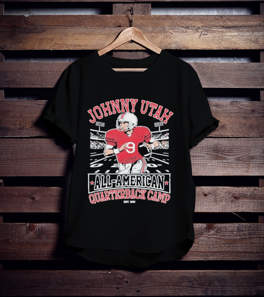 Johnny Utah All American Quarterback Camp Vintage Football Player Established 1991 T-Shirt