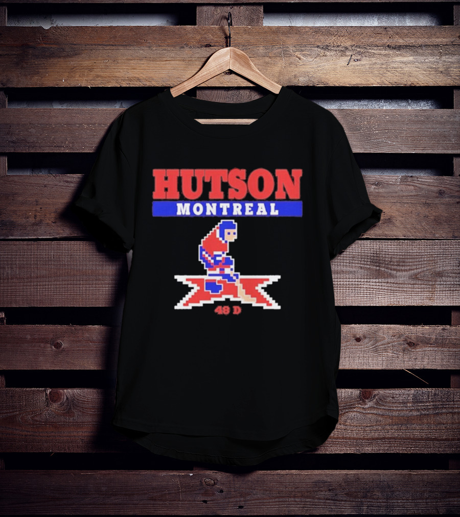 Lane Hutson Montreal 48 D Hockey Pixel T-Shirt