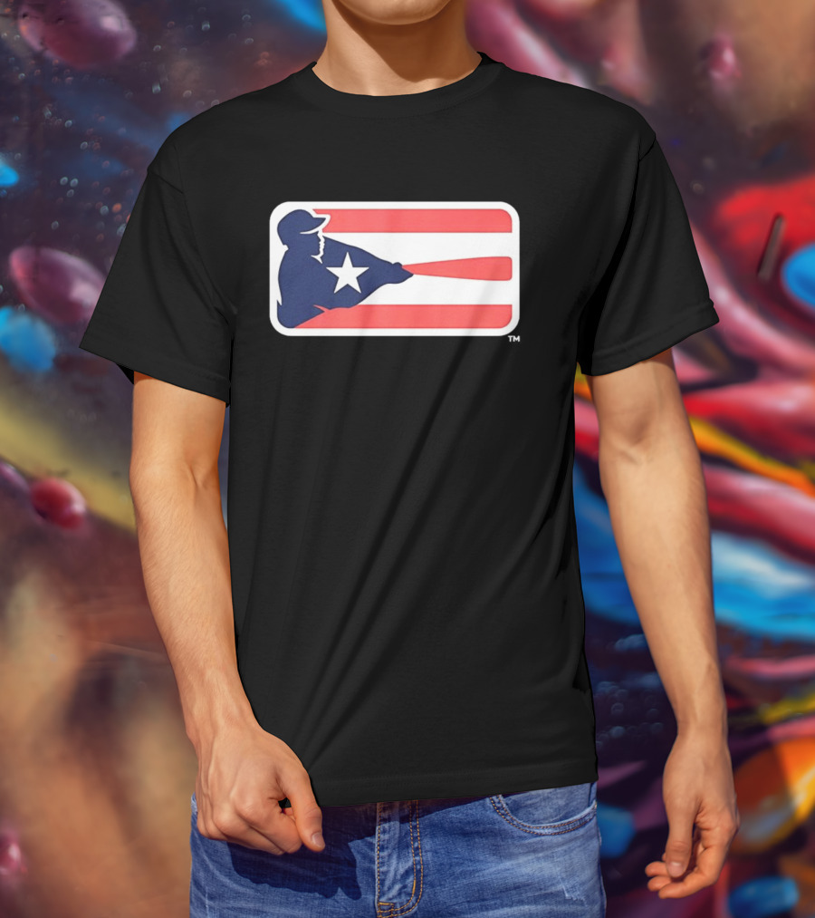 Liga De Béisbol Profesional Roberto Clemente MLB Puerto Rico Flag Baseball Player Star T-Shirt